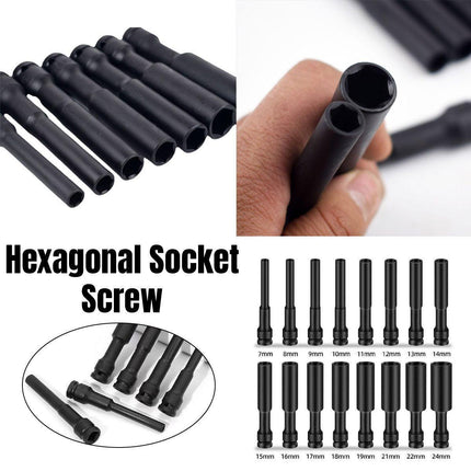 Hexagonal Socket Adapter Set for Electric Impact Wrench Power Drill Socket Tool