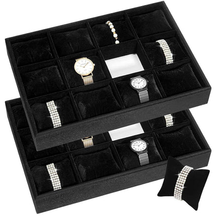 Luxury Watch Storage Tray Organizer Display Stand for Watches and Jewelry Holder