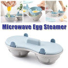 Microwave Egg Steamer Mold With Lid Kitchen Plastic Omelette Steaming Box Tool