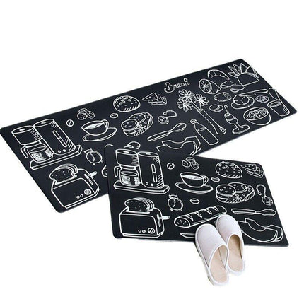 45×150cm Kitchen Mat Non-Slip Waterproof PVC Floor Rug Carpet Anti-Oil Easy Clean - Aimall