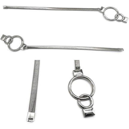 4pcs Metal Spring Curtain Tiebacks Elastic Fasteners for Home Window Drapes