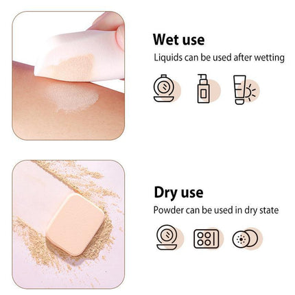 20PCS Powder Makeup Sponges Round/Square Foundation Blender Sponge Powder Puff - Aimall