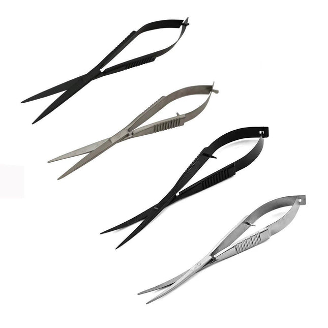 Aquarium Plant Tools Water Grass Spring Scissors Stainless Steel Long Handle