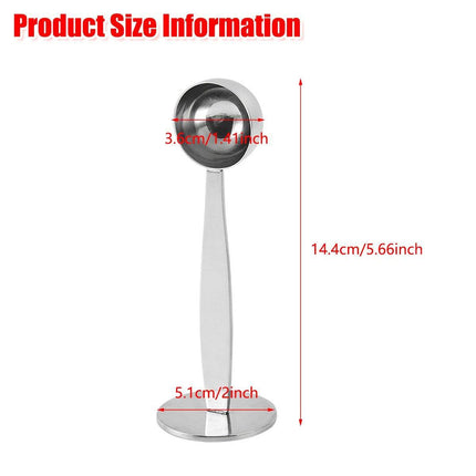 2-in-1 Coffee Spoon Espresso Measuring Spoon Powder Tamper Coffee Scoop Tamping