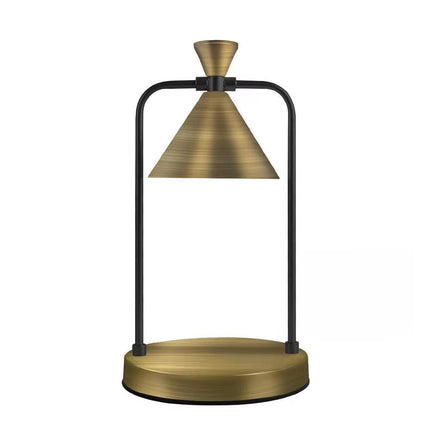 Retro Aromatherapy Table Lamp Dimmable Metal Scented Wax Lamp for Bedroom