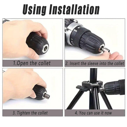 14PCS Hexagonal Handle Electric Screwdriver Set with Bits Drill Power Tool Kit