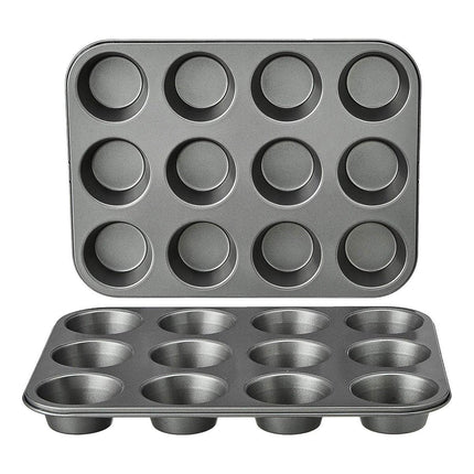 2pcs 12 Holes Round Cake Mould Baking Pan for DIY Cake Making and Baking Tools