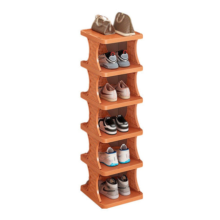 6/7 Tier Foldable Shoe Rack Simple Home Door Organizer Folding Shoe Stand