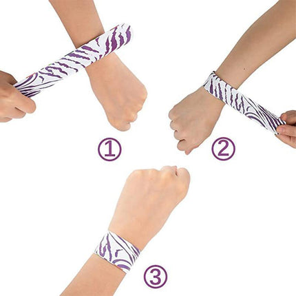 30/60PCS Mixed Wrist Snap Slap Bands Kids Party Bag Filler Toy Gift Favor - Aimall