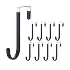 10PCS Adjustable Over the Door Hanger Hooks Organizer for Front and Back Doors