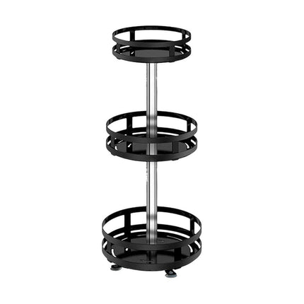 Kitchen Rotating Spice Rack Triple Layer Countertop Organizer Storage Shelf