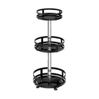 Kitchen Rotating Spice Rack Triple Layer Countertop Organizer Storage Shelf