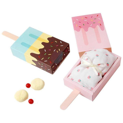 50PCS Creative Ice Cream Candy Gift Boxes Fruit Shaped Party Favor Packaging Box