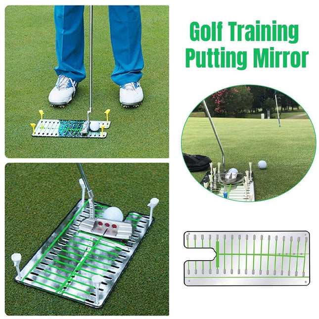 Golf Putting Mirror Swing Trainer Indoor Practice Accessories Training Aid