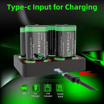 Rechargeable Battery Pack and Charging Dock for Xbox One Series S X Controller