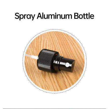 10pcs Travel Size Refillable Aluminum Spray Bottles Toner Cleaning Solution Mist