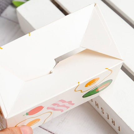 100pcs Sandwich Toast Hamburger Packaging Boxes Bags