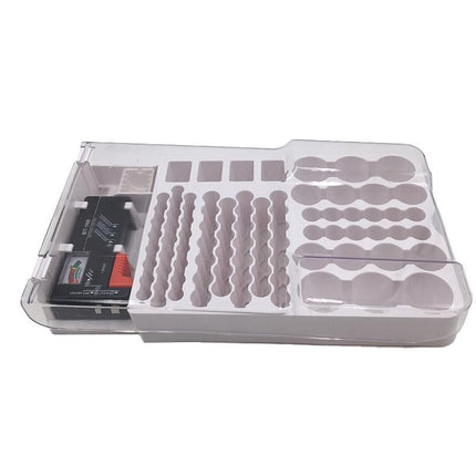 93 Slot Battery Storage Organizer Holder with Tester-Battery Caddy Rack Case Box - Aimall