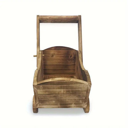 Cartoon Flower Pot Wooden Pot for Plants Cute Car Shape Decorative Planter Pot