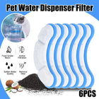 6PCS Cat Water Fountain Activated Carbon Replacement Filter for Pet Dog Drinking