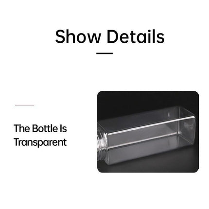 20pcs 500ml Food Grade PET Square Juice Bottles Transparent Flat Drink Container