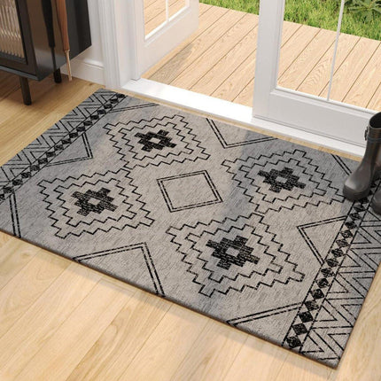 Bohemian Entryway Rug Decorative Floor Mat Indoor Outdoor Non-Slip Door Mat
