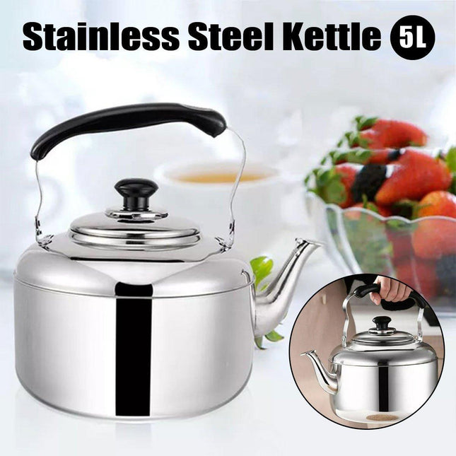 Large Capacity Stainless Steel Kettle for Home Restaurant Induction Cooker Safe