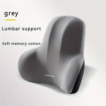 Office Chair Back Support Lumbar Cushion Seat Memory Foam Lumbar Pillow Comfort