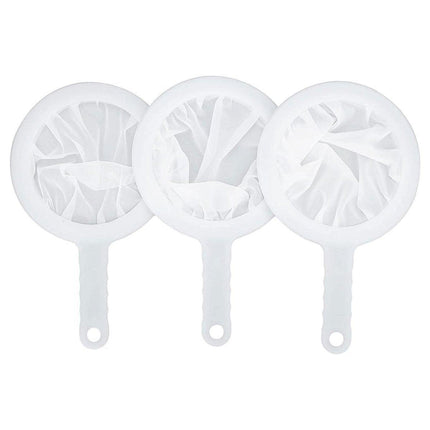 3Pcs Shrimp Net Aquarium Filter Sieve 100 200 400 Mesh Fish Fry Eggs Hatchery