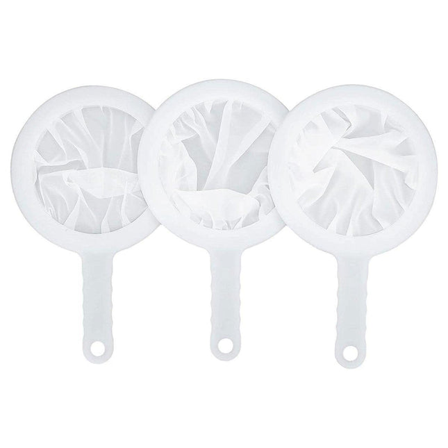 3Pcs Shrimp Net Aquarium Filter Sieve 100 200 400 Mesh Fish Fry Eggs Hatchery