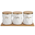 Ceramic Sealed Storage Jar Kitchen Spice Coffee Tea Container Airtight Canister