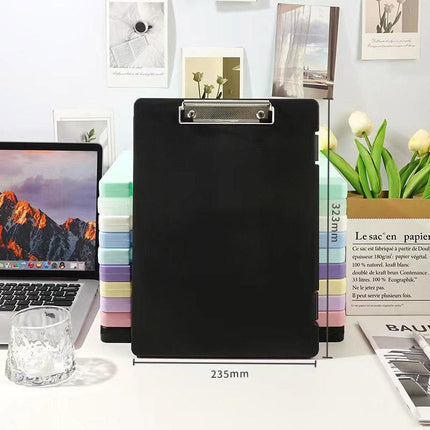 4pcs A4 File Folder Writing Pad Paper Clips Data Storage Organizer for Office