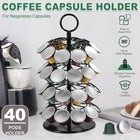 Coffee Capsule Organizer 360 Degree Rotating Holder Rack for 40 Pods Storage