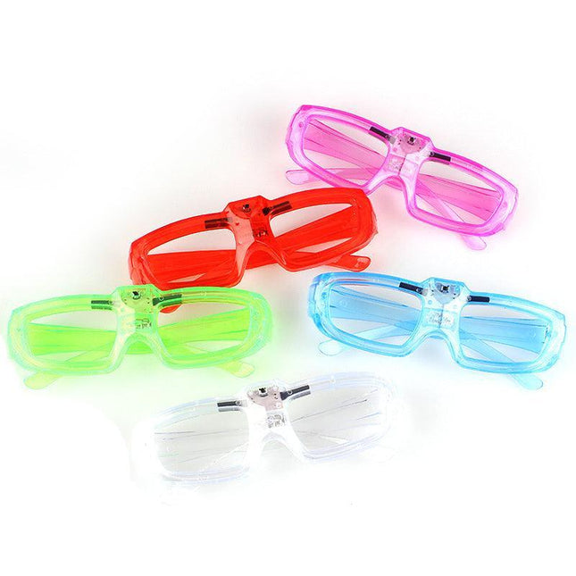 Led Glasses Light Up Shutter Shades Sunglasses Glow In The Dark Neon Party Toys - Aimall