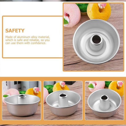 4pcs 4 Inch Hollow Mould Cake Bread Baking Mould Nonstick Round Cake Pan Set