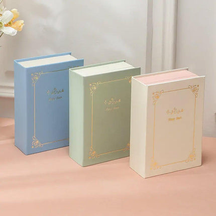 Creative PU Leather Jewelry Box Book Earrings Rings Necklace Organizer Holder