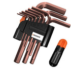 Hexagonal Wrench Set with Plate Handle Multi Size Hex Key Tool Kit for Repair