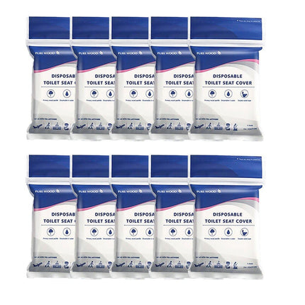 10PCS Disposable Water Soluble Toilet Seat Cover Travel Hygiene Paper Mat