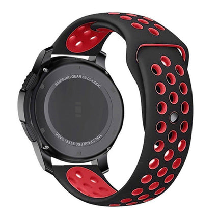 22mm 20mm Silicone Sports Watch Band for Samsung Huawei Huami Two-Tone Strap