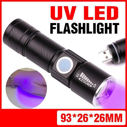 UV Ultra Violet LED Flashlight Blacklight Light 395 nM Inspection Lamp Torch - Aimall