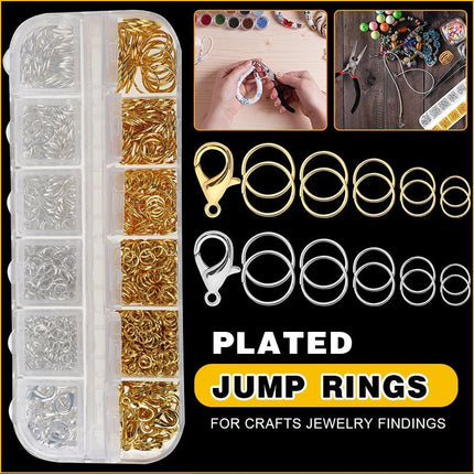 800x Jump Rings Split Lobster Clasps Hooks For DIY Jewelry Making Necklace - Aimall
