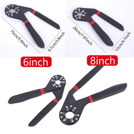 6/8 inch Universal Adjustable Wrench Hand Tool Multi-function Hex Socket Spanner