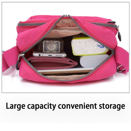 Ladies Shoulder Bag Nylon Fabric Lightweight Crossbody Small Casual Handbag