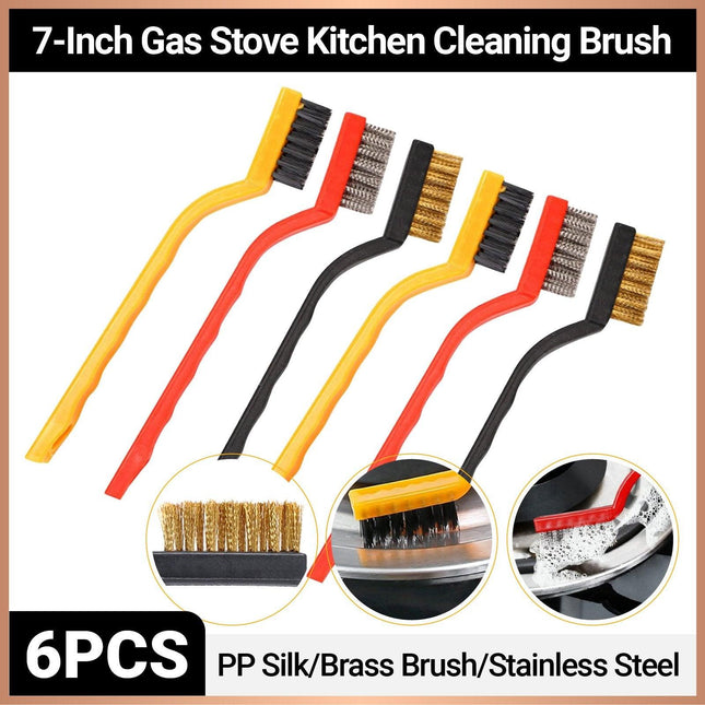 7 Inch Gas Stove Kitchen Multifunctional Cleaning Brush - Aimall