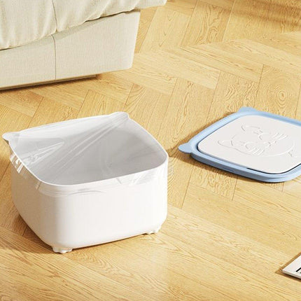 Large Cat Litter Box with Flip Lid Covered Cat Litter Bin for Easy Cleaning