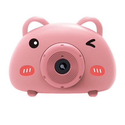 Acousto optic Bubble Machine Camera Animal Pig With Light Music Toy Gift - Aimall