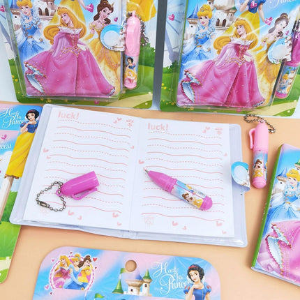 Mini Notebook with pen Cute Pattern Kid Stationery Paper Random - Aimall