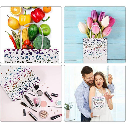 30PCS Kraft Paper Gift Bags Small Love Candy Bags Gold Foil Wedding Party Favors