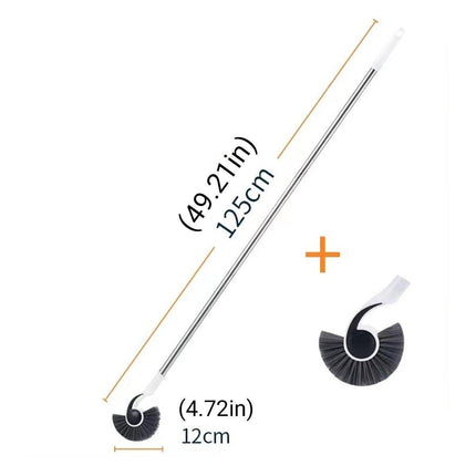 Fish Tank Cleaning Tool Long Handle Algae Removal Conch Brush Seahorse Cleaner