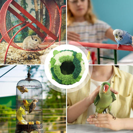 Hanging Warm Cotton Nest Hammock Cozy Bed for Parrots and Other Bird Species